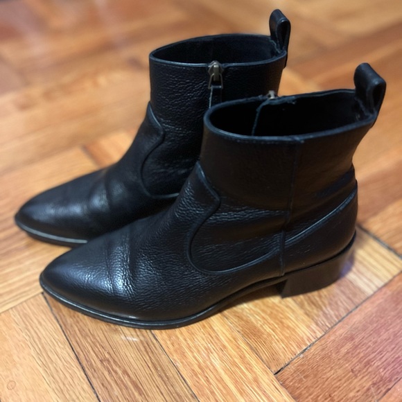 Veronica Beard Vero Couio Chelsea Leather Booties - Picture 2 of 13